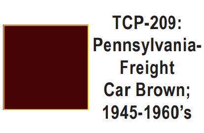 Tru-Color Paint TCP-209 - Pennsylvania - Freight Car Brown; 1945-1960's (Solvent-Based Paint)