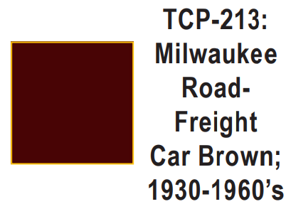 Tru-Color Paint TCP-213 - Milwaukee Road - Freight Car Brown; 1930-1960's (Solvent-Based Paint)