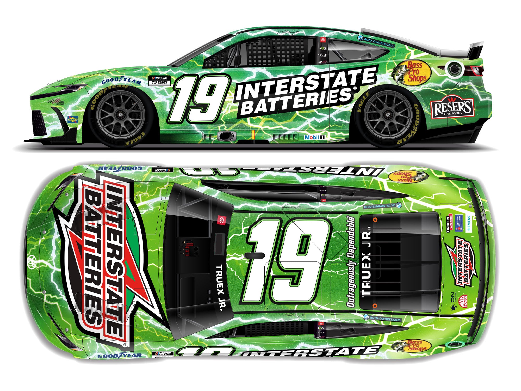 Lionel Racing - NASCAR Cup Series 2024 - Martin Truex, Jr. - #19 Interstate Batteries