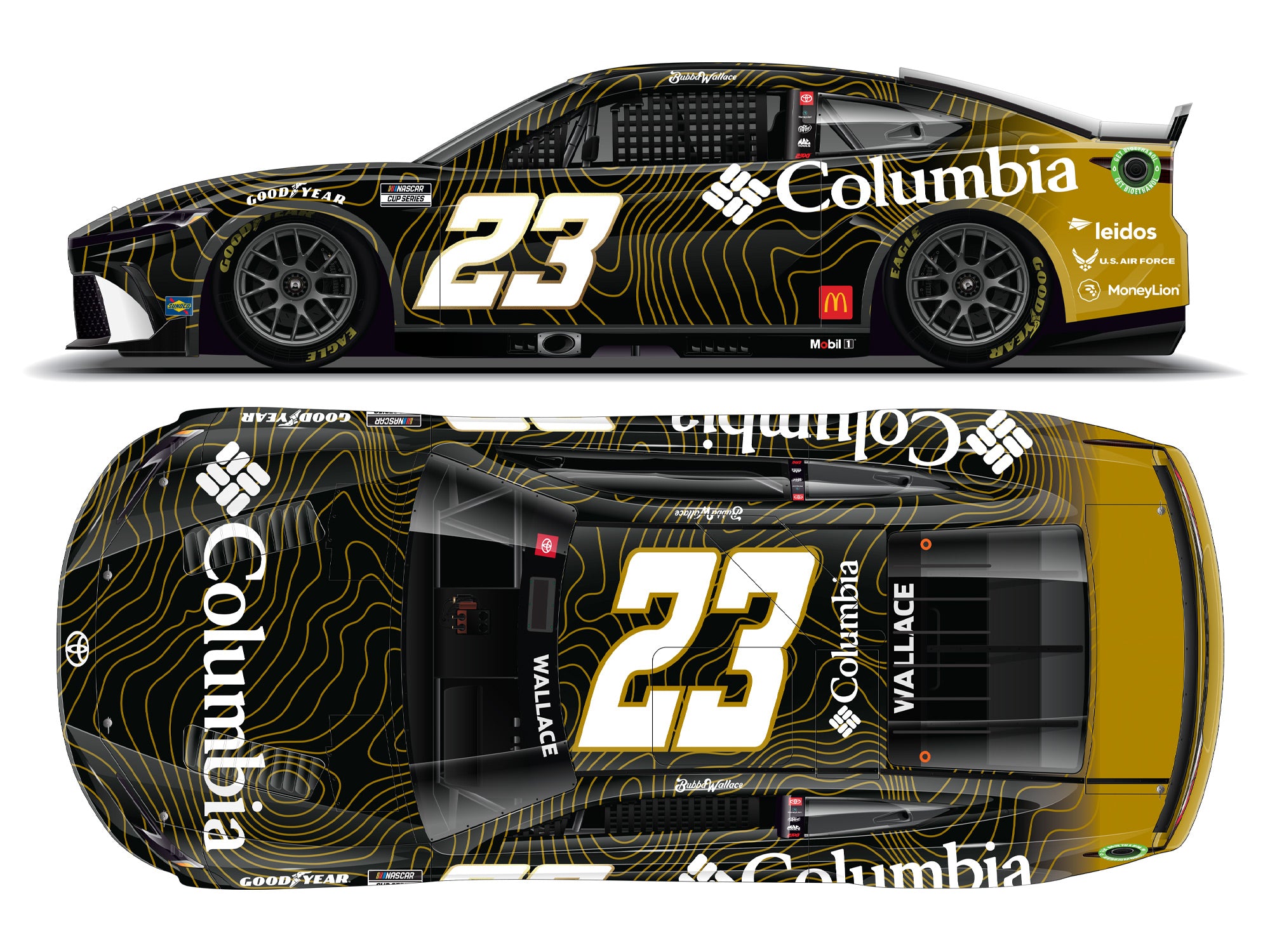 Lionel Racing - NASCAR Cup Series 2024 - Bubba Wallace - #23 Columbia Gold