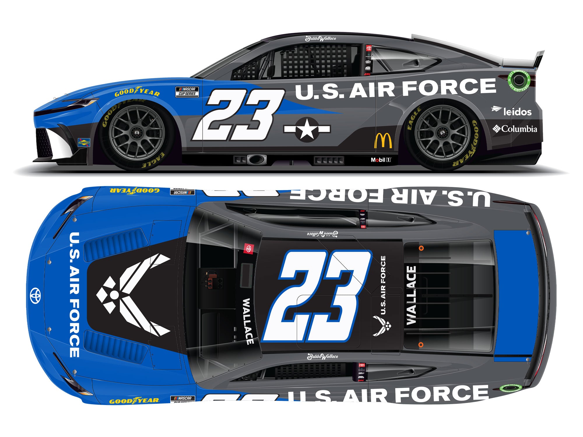 Lionel Racing - NASCAR Cup Series 2024 - Bubba Wallace - #23 U.S. Air Force
