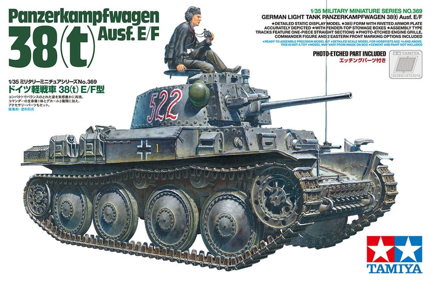 Tamiya 35369 - Panzer 38(t) Ausf.E/F - 1/35 Scale Model Kit