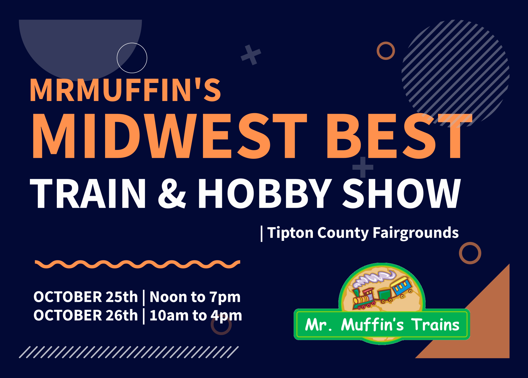 MrMuffin's Midwest Best Train and Hobby Show - Tables for Exhibitors