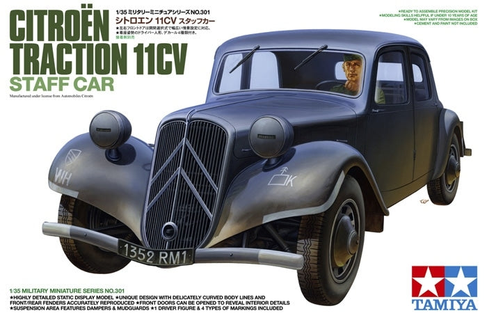 Tamiya 35301 - Citroen Traction 11CV - 1/35 Scale Model Kit