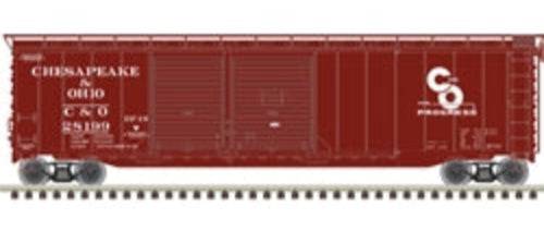 Atlas HO 20006573 - Master - 50' Postwar Double Door Boxcar "Chesapeake & Ohio" #28124