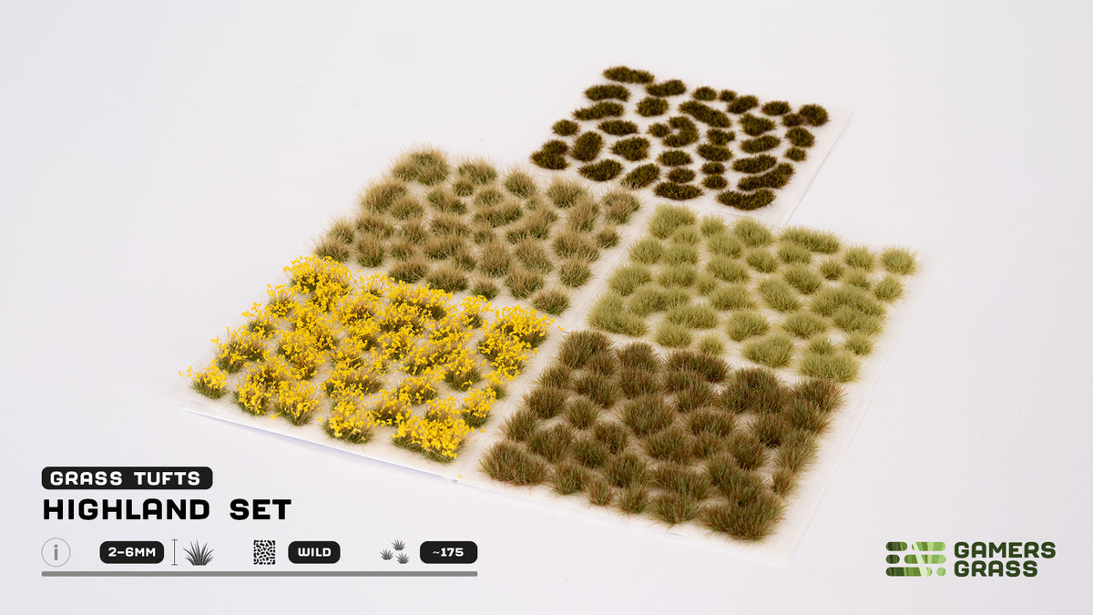 Gamers Grass GGSET-HL - Highland Tuft Set - MrMuffin'sTrains