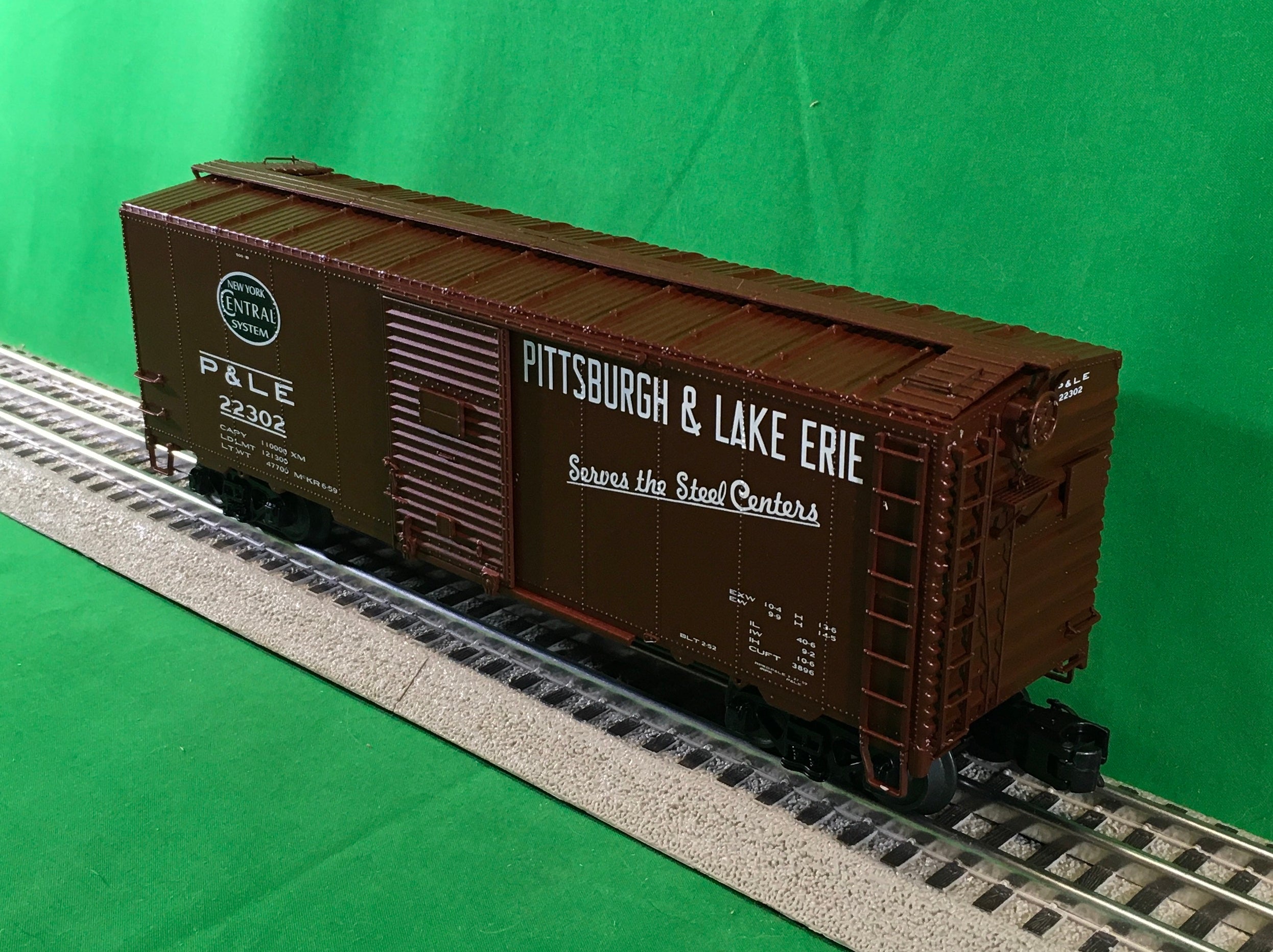 MTH 20-99412 - 40' AAR Box Car "New York Central / Pittsburgh & Lake Erie" #22302 - Custom Run for MrMuffin'sTrains