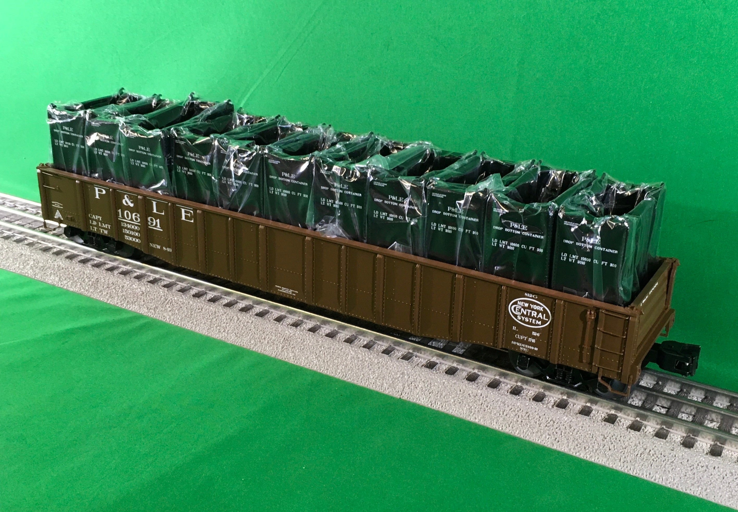 Lionel 2426290 - PS-5 Gondola "Pittsburgh & Lake Erie" w/ Coke Containers #10691