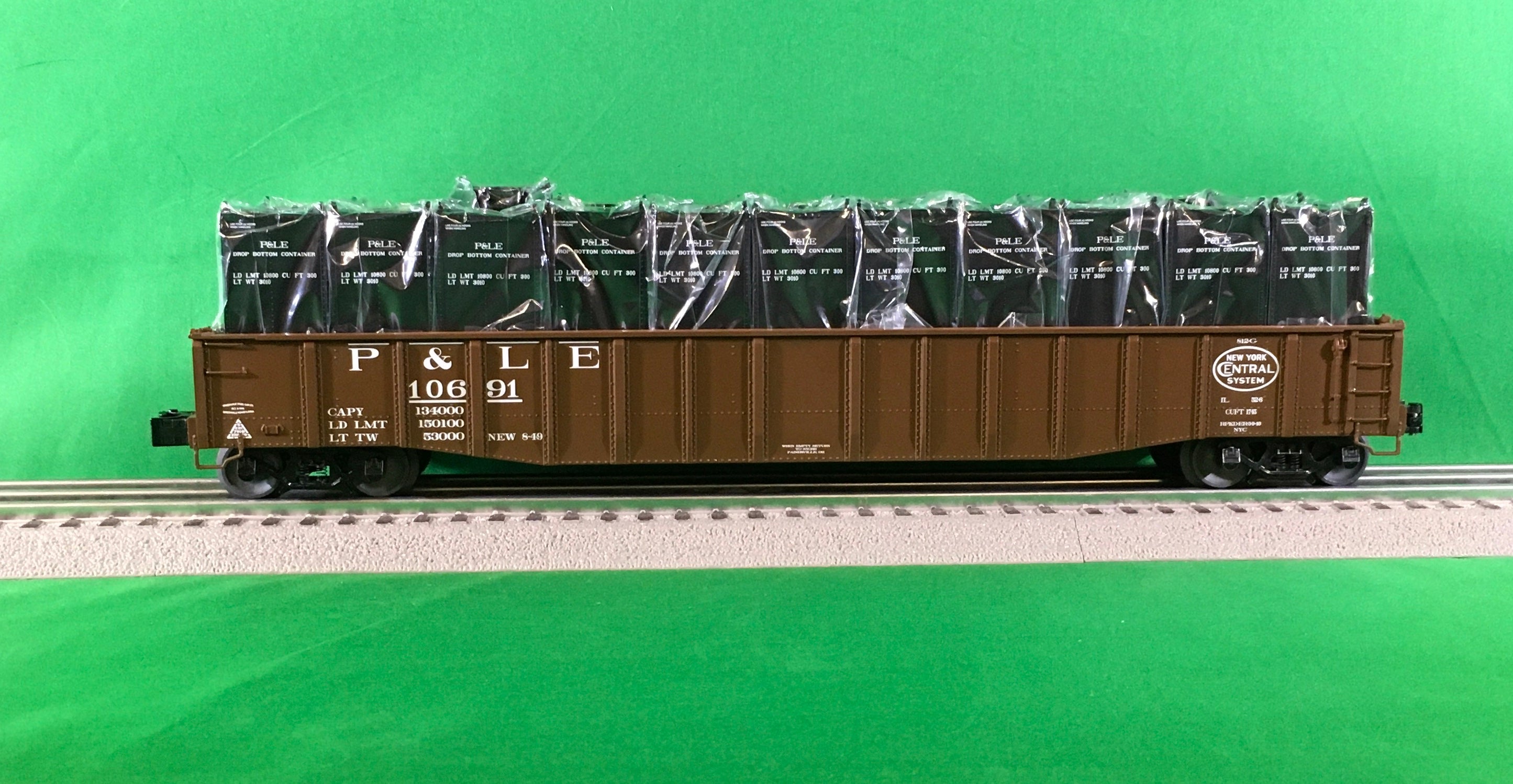 Lionel 2426290 - PS-5 Gondola "Pittsburgh & Lake Erie" w/ Coke Containers #10691