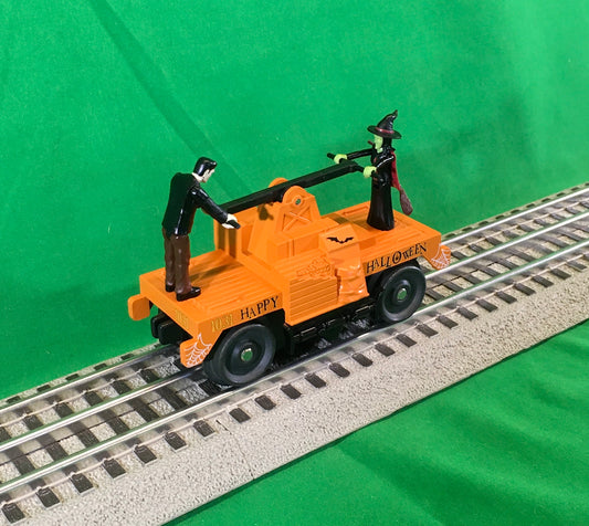 MTH 30-5241 - Operating Hand Car "Halloween" - MrMuffin'sTrains