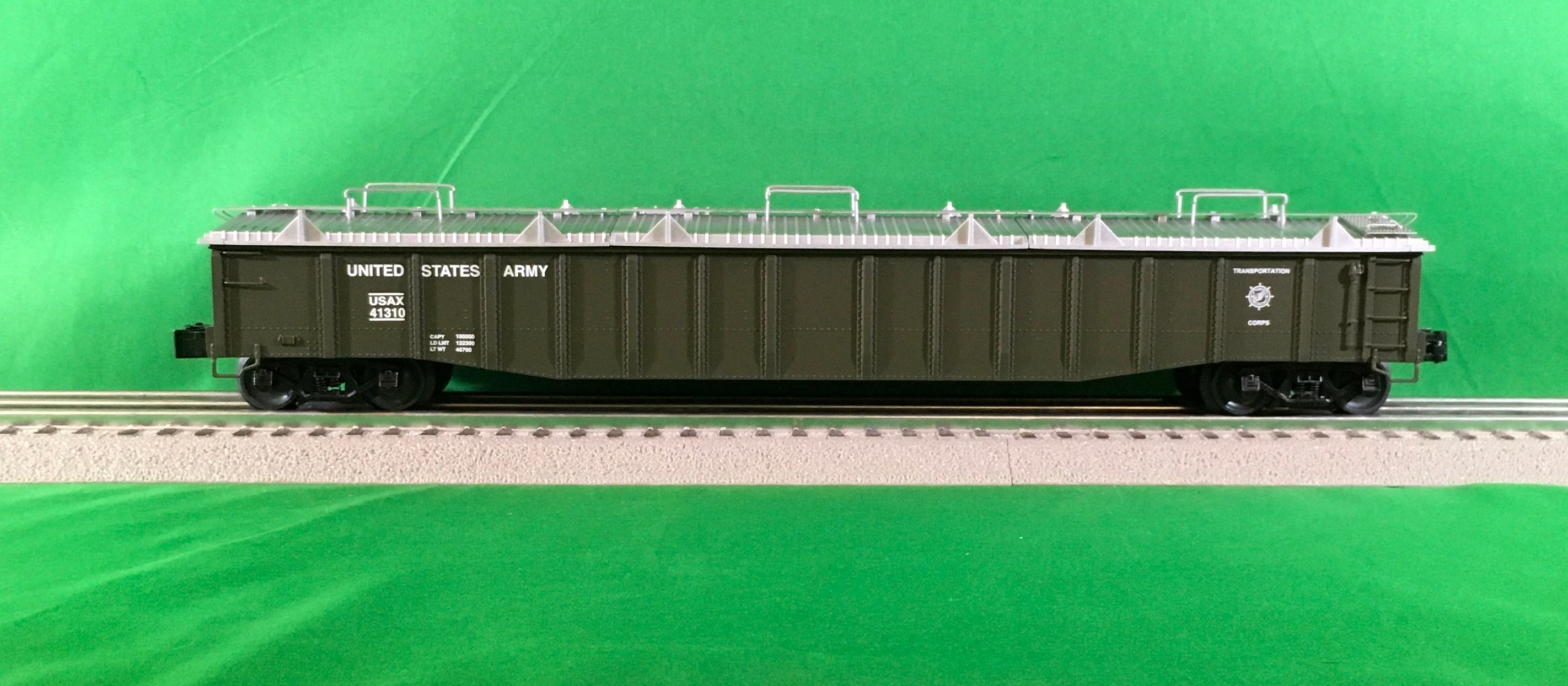 Lionel 2426310 - PS-5 Gondola "U.S. Army Transp. Corps" w/ Cover #41310