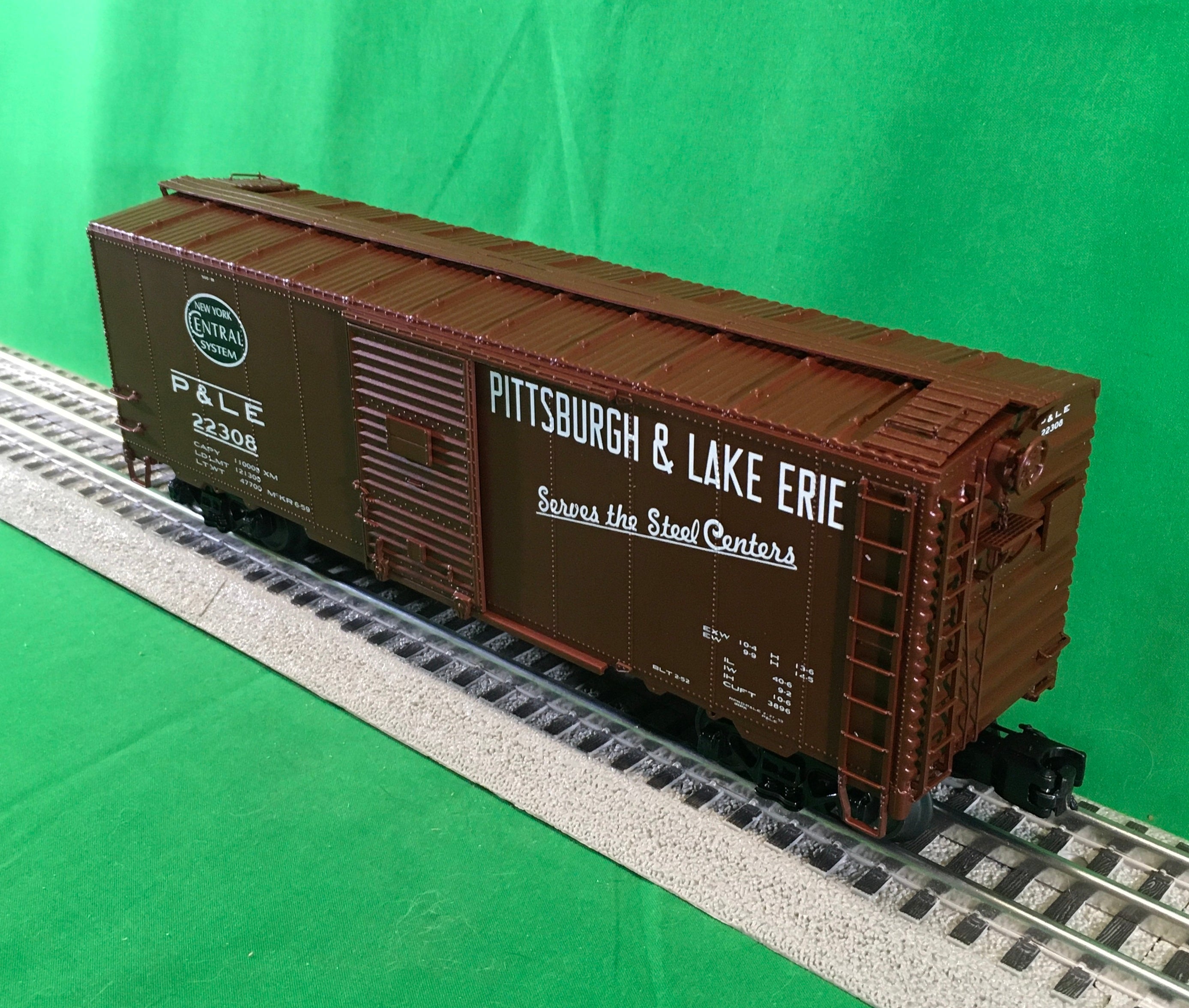 MTH 20-99413 - 40' AAR Box Car "New York Central / Pittsburgh & Lake Erie" #22308 - Custom Run for MrMuffin'sTrains