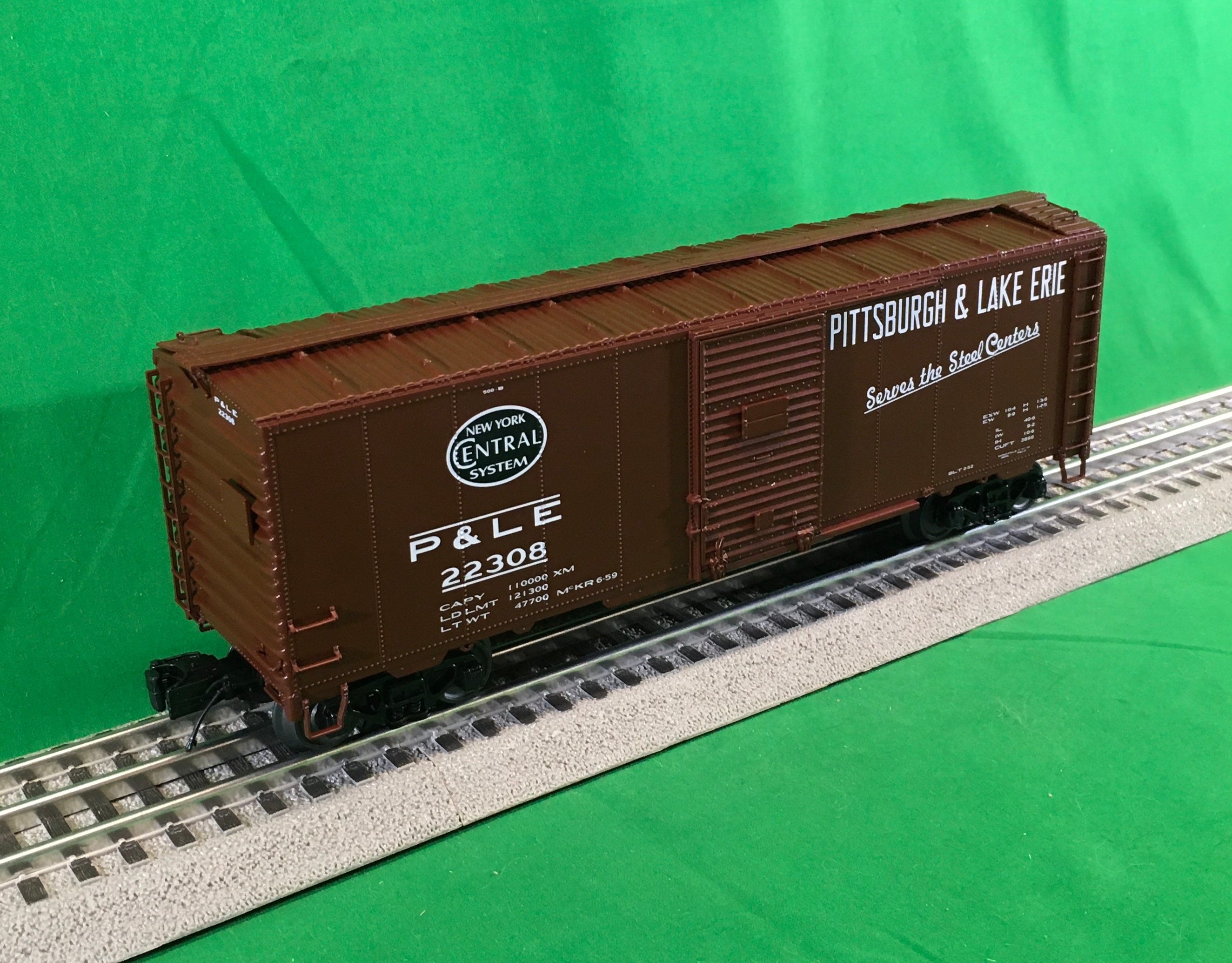 MTH 20-99413 - 40' AAR Box Car "New York Central / Pittsburgh & Lake Erie" #22308 - Custom Run for MrMuffin'sTrains