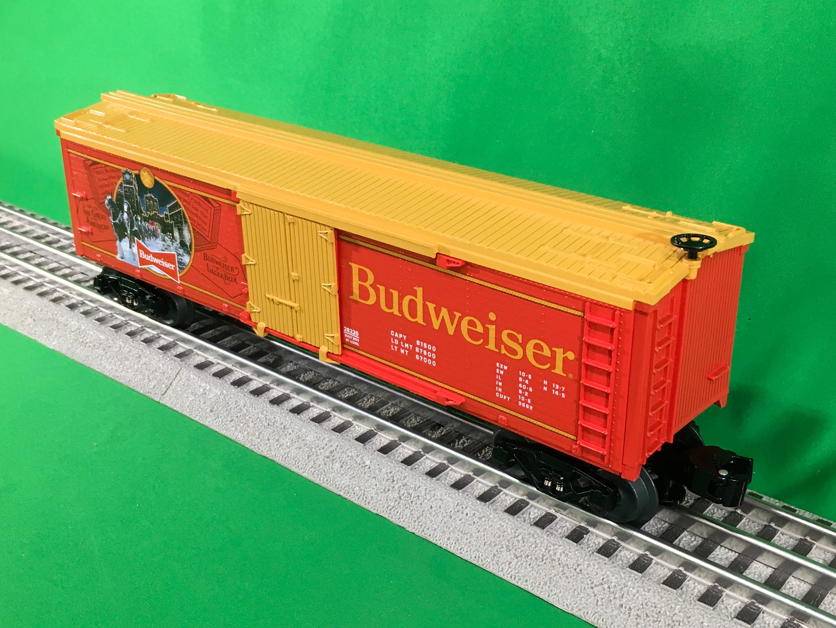 Lionel 2328220 - Anheuser-Busch - Budweiser Clydesdale Reefer Car