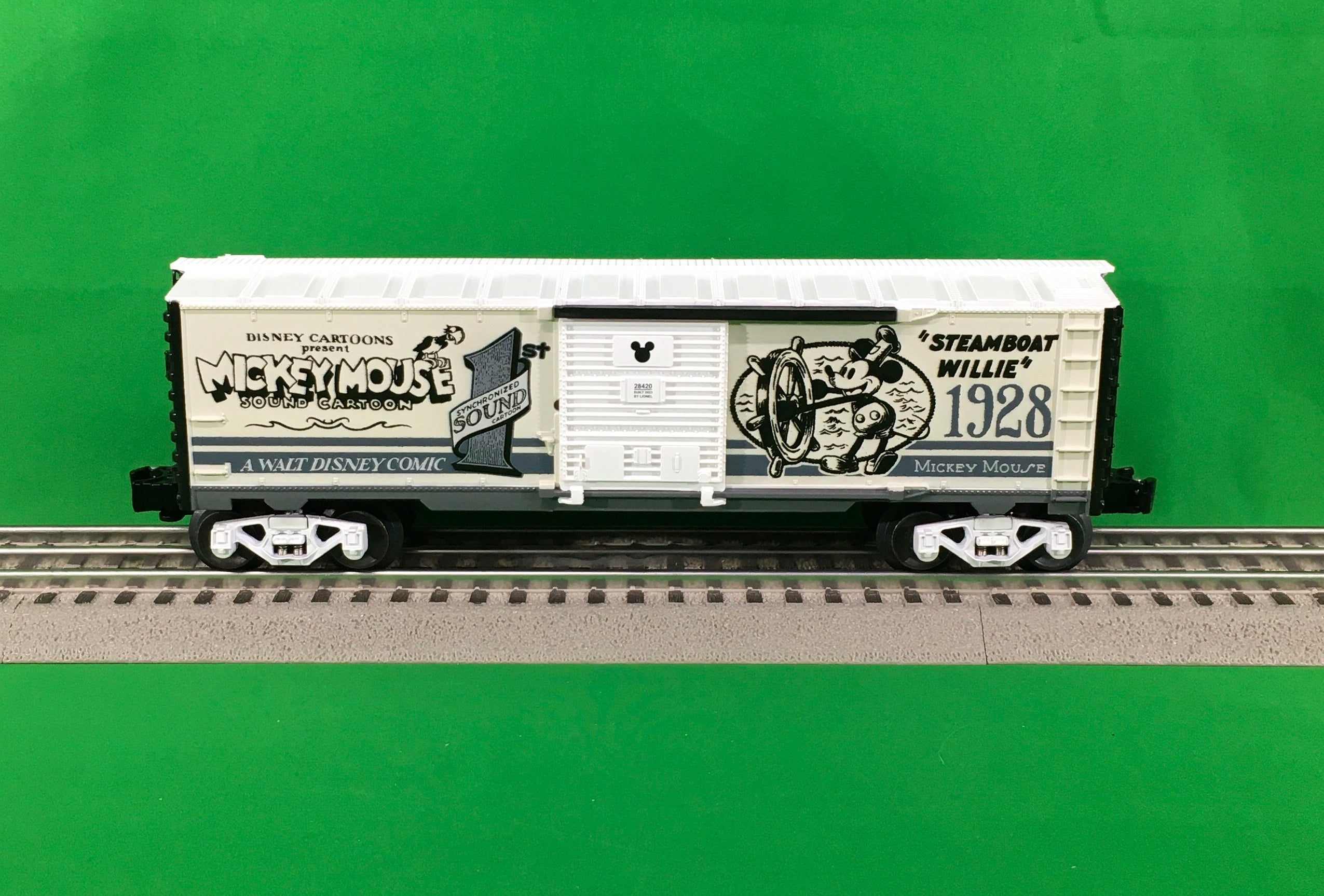 Lionel 2328420 - Disney - 100 Years of Wonder "Mickey Mouse" Vault Moments Boxcar