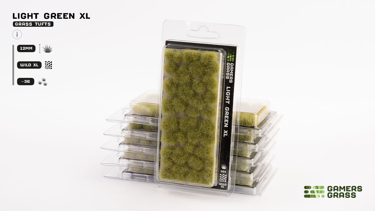 Gamers Grass GG12-LG - Light Green XL 12mm - MrMuffin'sTrains