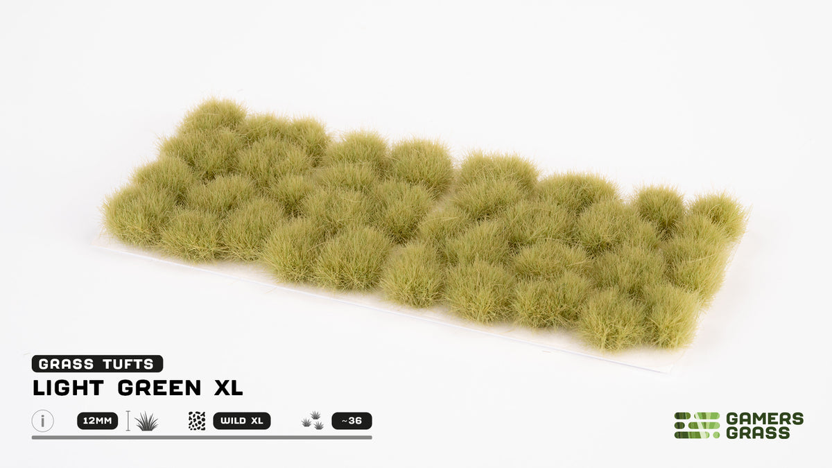 Gamers Grass GG12-LG - Light Green XL 12mm - MrMuffin'sTrains