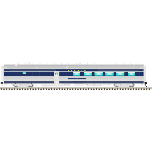 Atlas O 3003255A - Master - California Zephyr Passenger Car Set "Wabash" (4-Car) Blue Bird