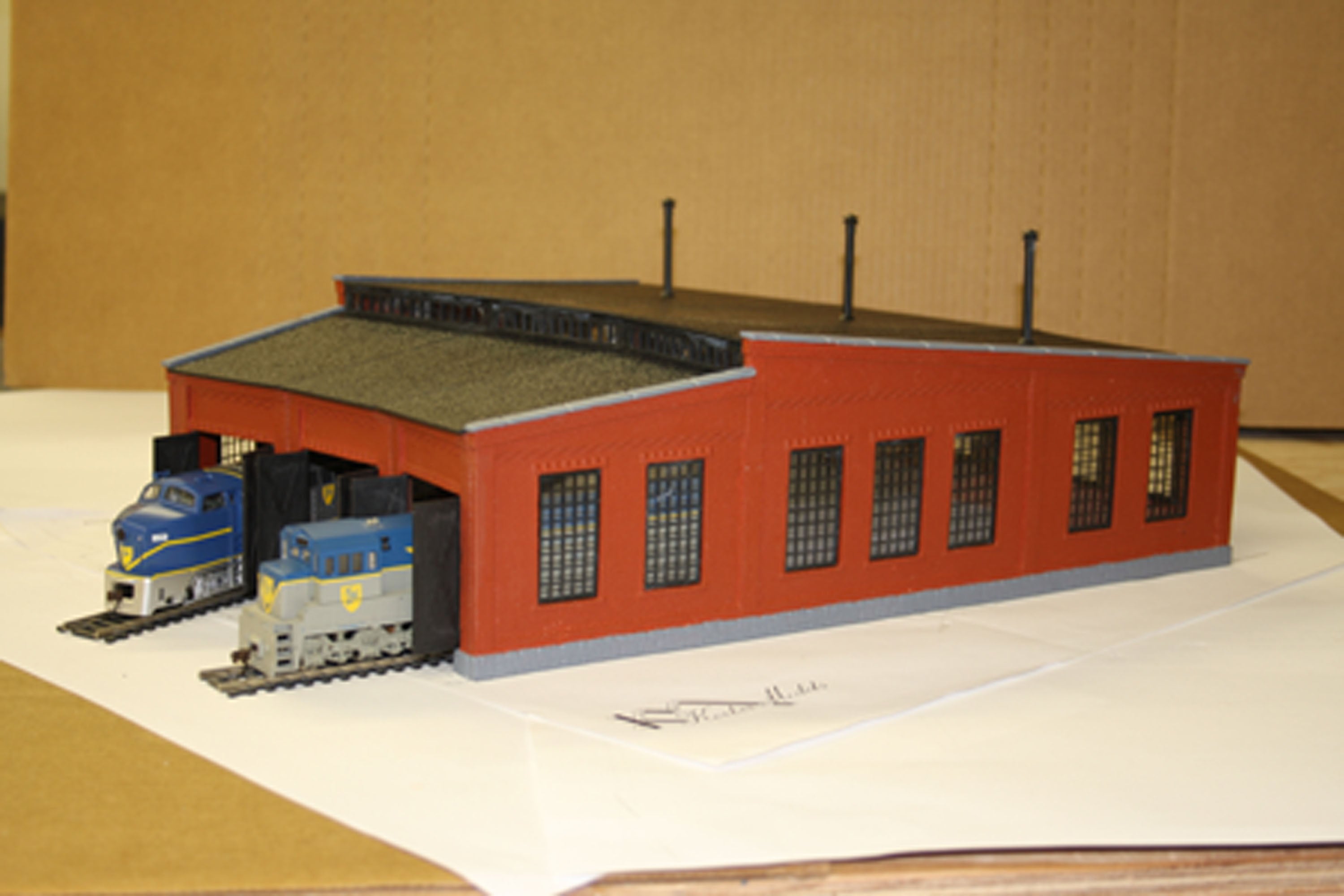 Korber Models #104 - HO Scale - 3 Stall Roundhouse Kit