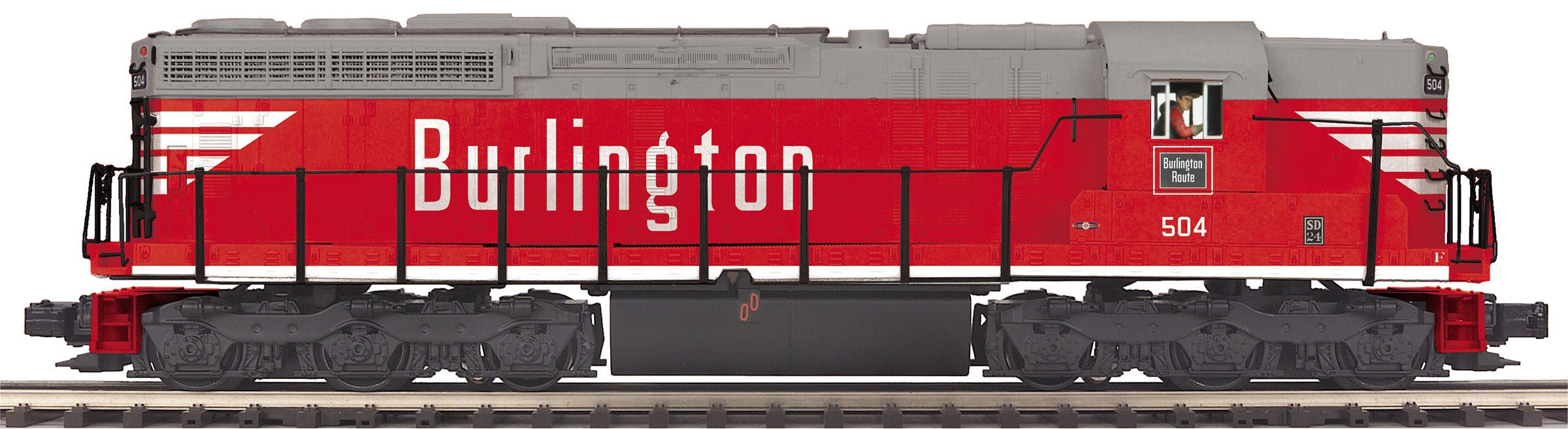 MTH 20-21718-1 - SD24 Diesel Engine "Burlington" #504 w/ PS3