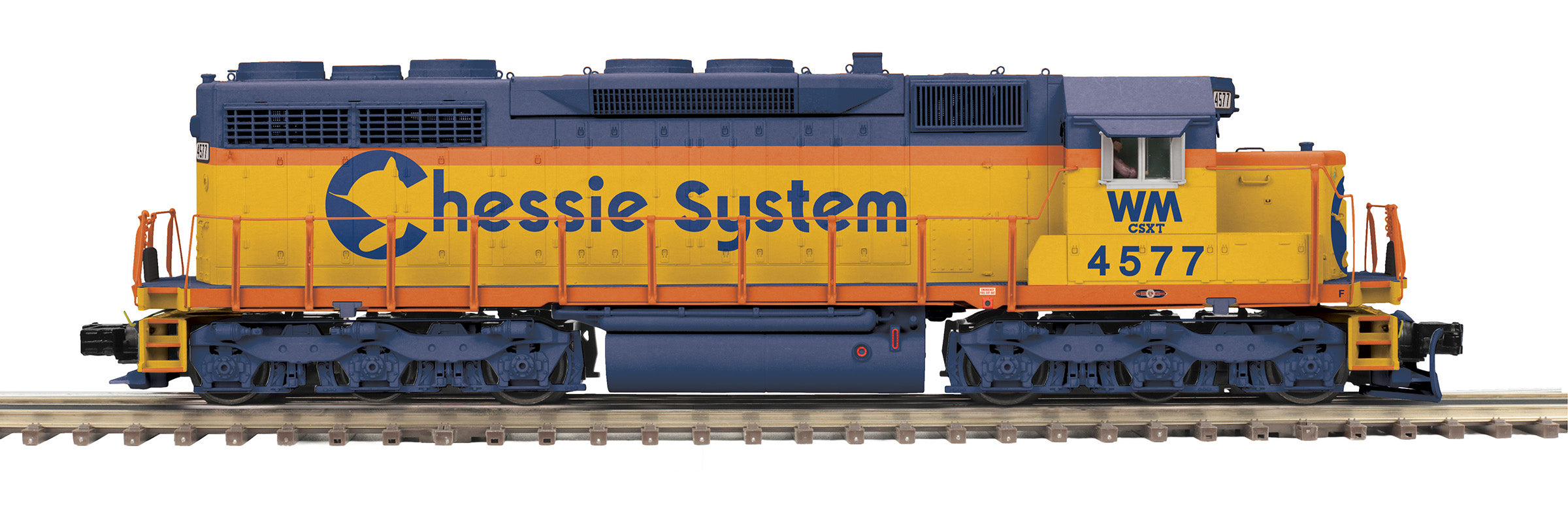 MTH 20-21755-1 - SD-35 Diesel Engine "Chessie" #4477 w/ PS3 (Western Maryland)