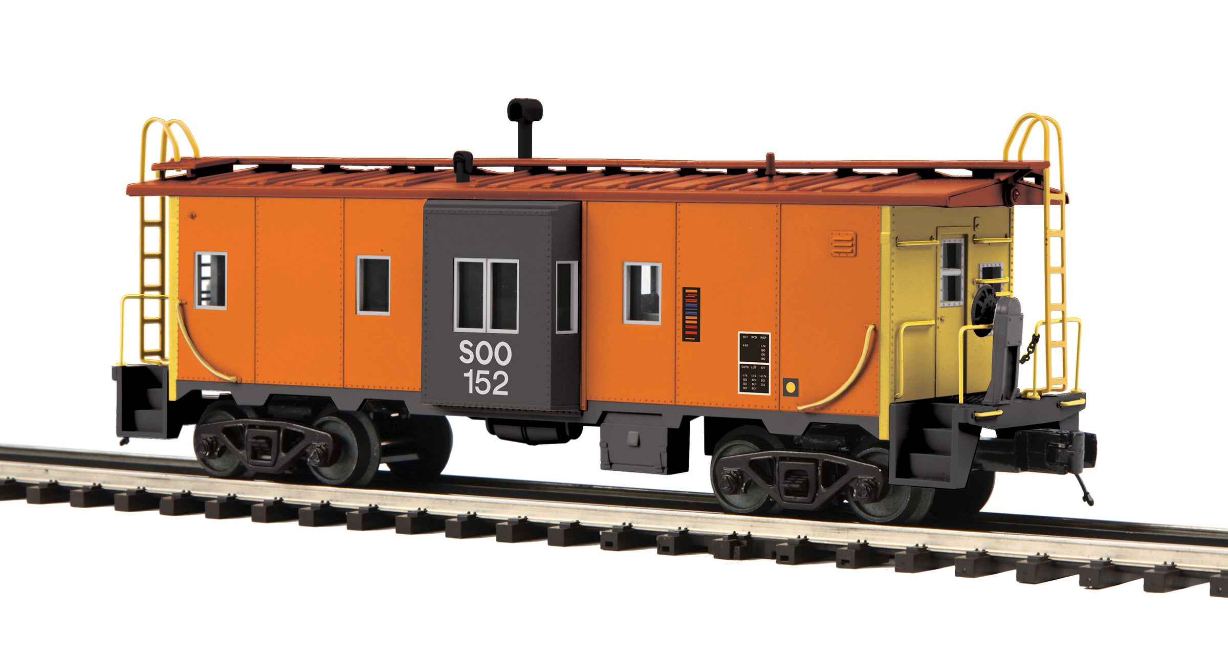 MTH 20-91788 - Bay Window Caboose "SOO Line" #152 - Custom run for MrMuffin'sTrains