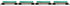MTH 20-92316 - 60’ Flat Car "Norfolk Southern" w/ Pipe Load (Green) Set #1 (4-Car)