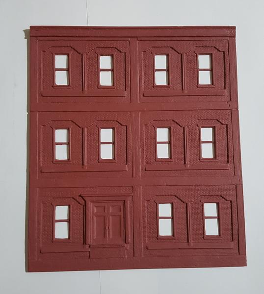 Korber Models #D0067 - O Scale - Factory Wall #2 Front w/ Double Door