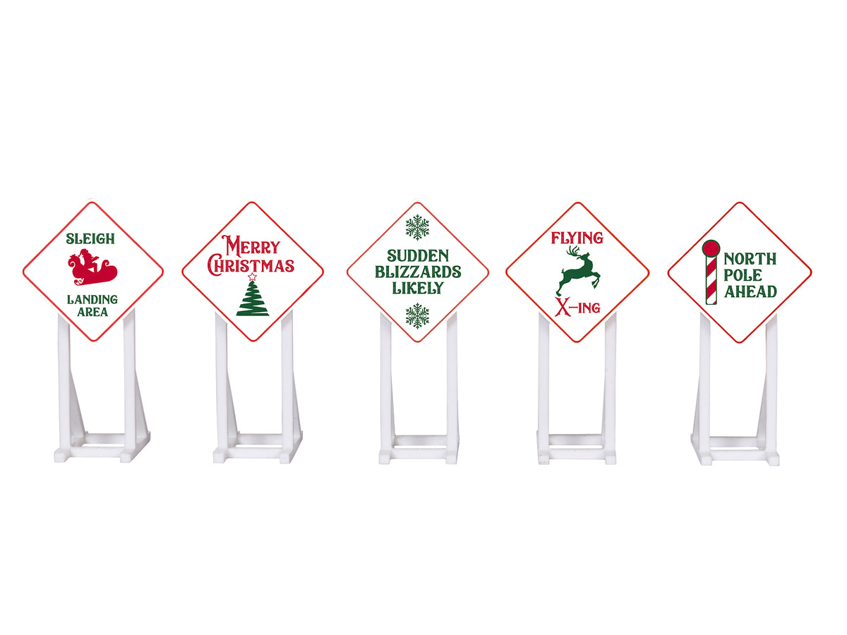 Lionel 2030260 - Christmas Signs (5-Pack) - MrMuffin'sTrains