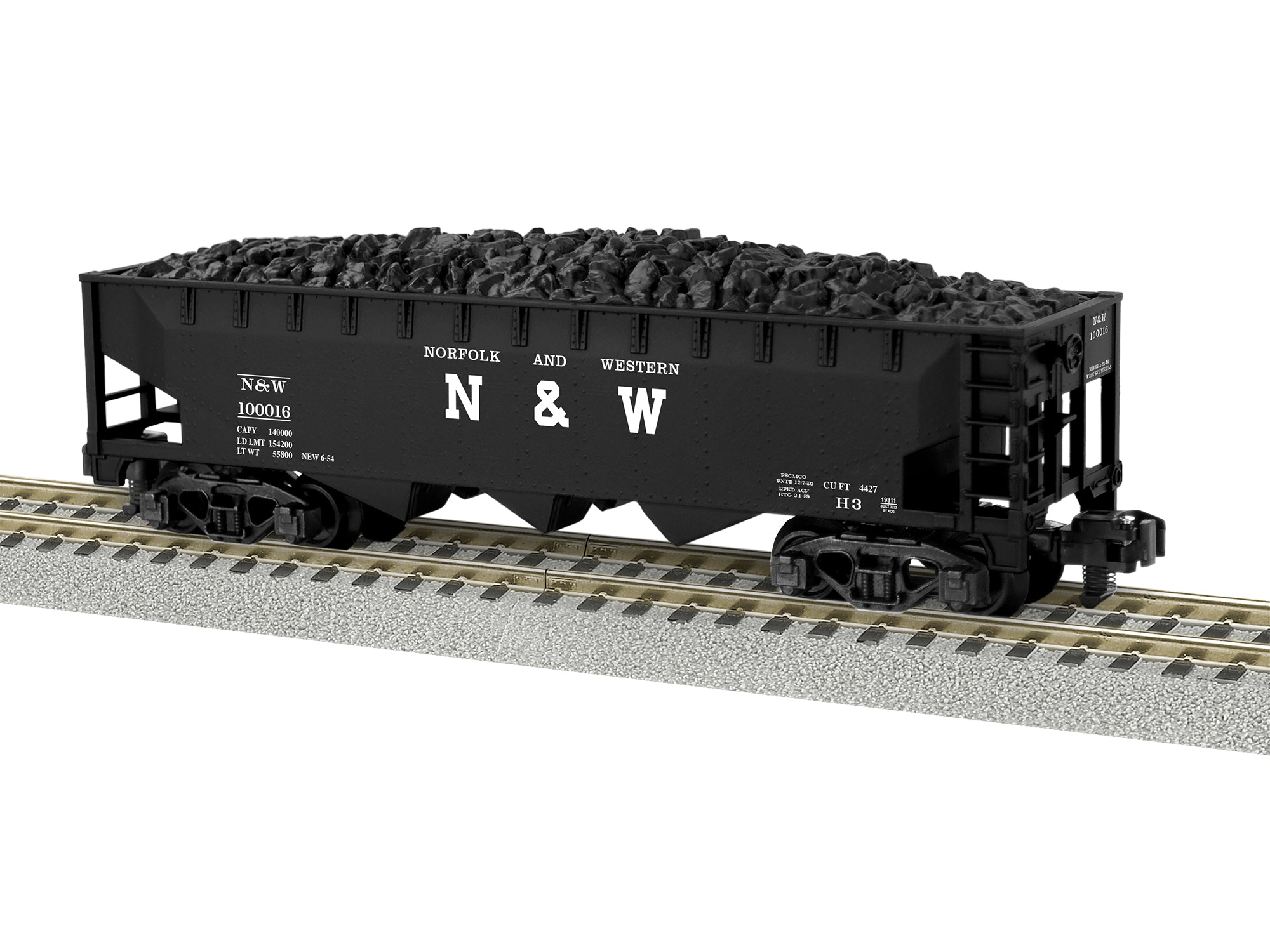 Lionel A/F 2219311 - 3-bay Hopper Car "Norfolk & Western" #100016