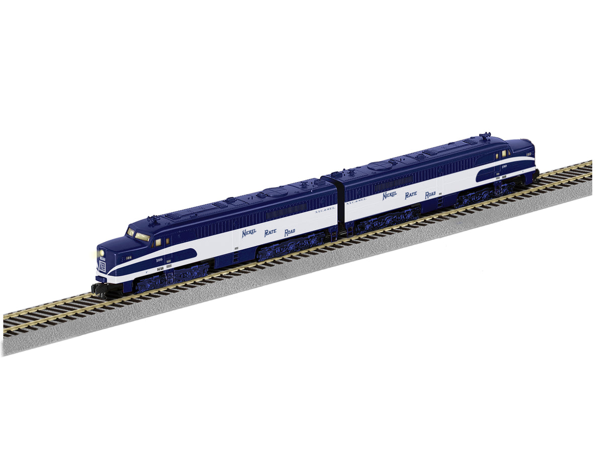Lionel A/F 2221140 - FlyerChief PA AA Diesel Set "Nickel Plate Road" #189/190 - MrMuffin'sTrains
