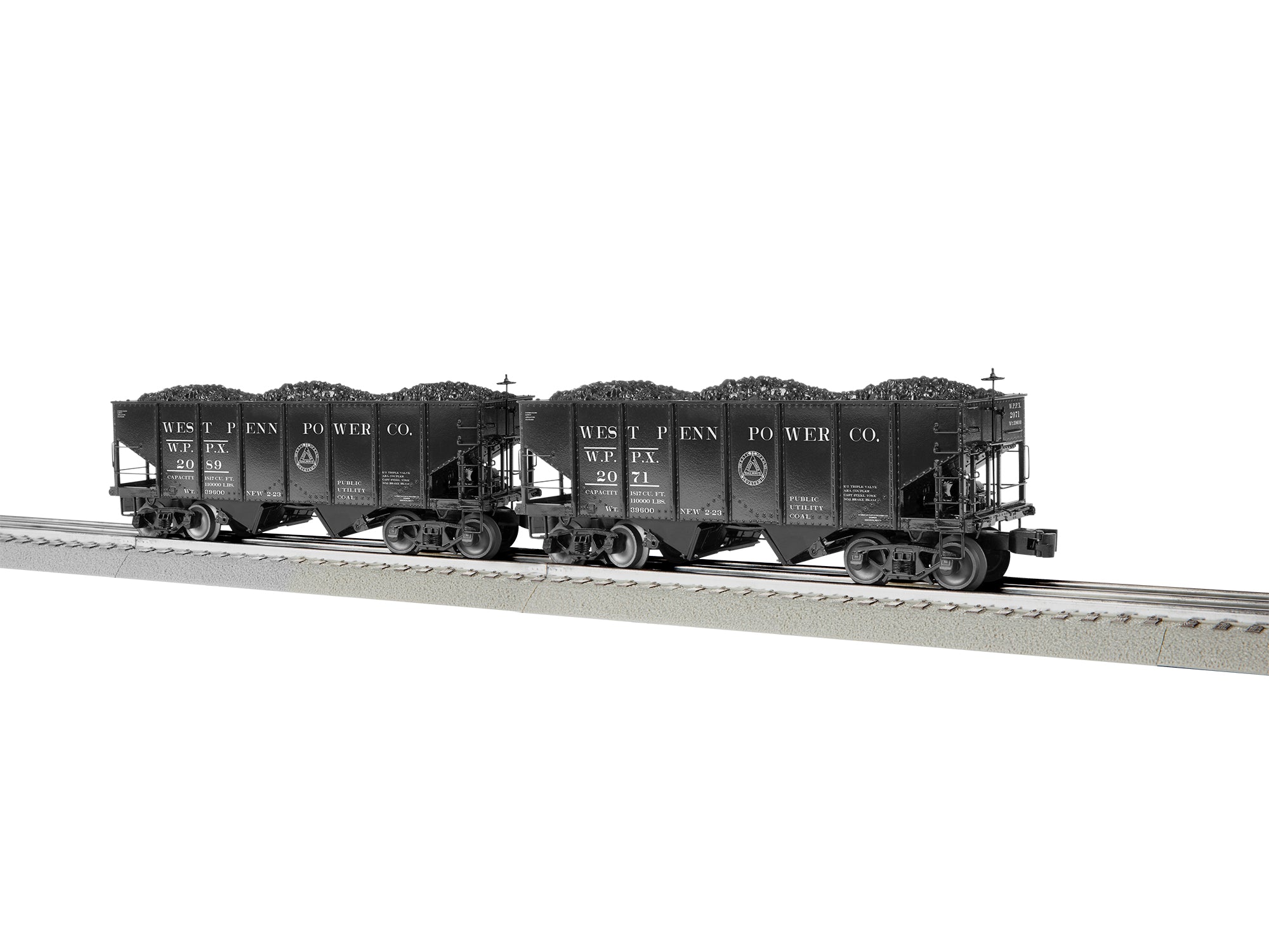 Lionel 2226980 - 2-Bay Hopper Car "West Penn Power" (2-Car)