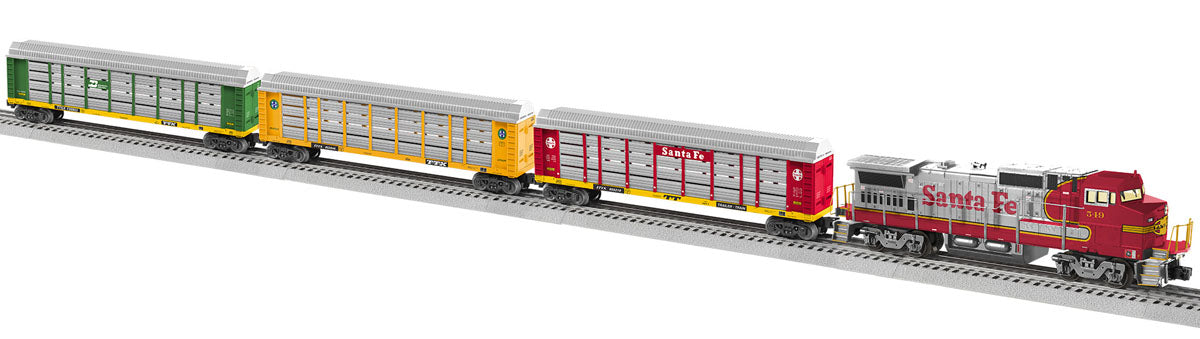 Lionel 2323030 - LionChief Dash 8 Auto Rack Set "Santa Fe" w/ Bluetooth 5.0