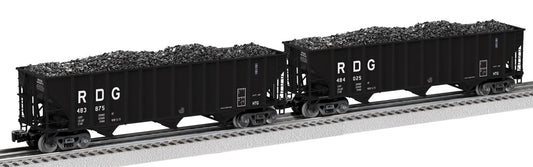 Lionel 2326110 - 100T Hopper Car "Reading" (2-Car) Set A - MrMuffin'sTrains