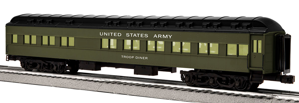 Lionel 2327170 - 18" StationSounds Diner Car "U.S. Army Transportation Corps"