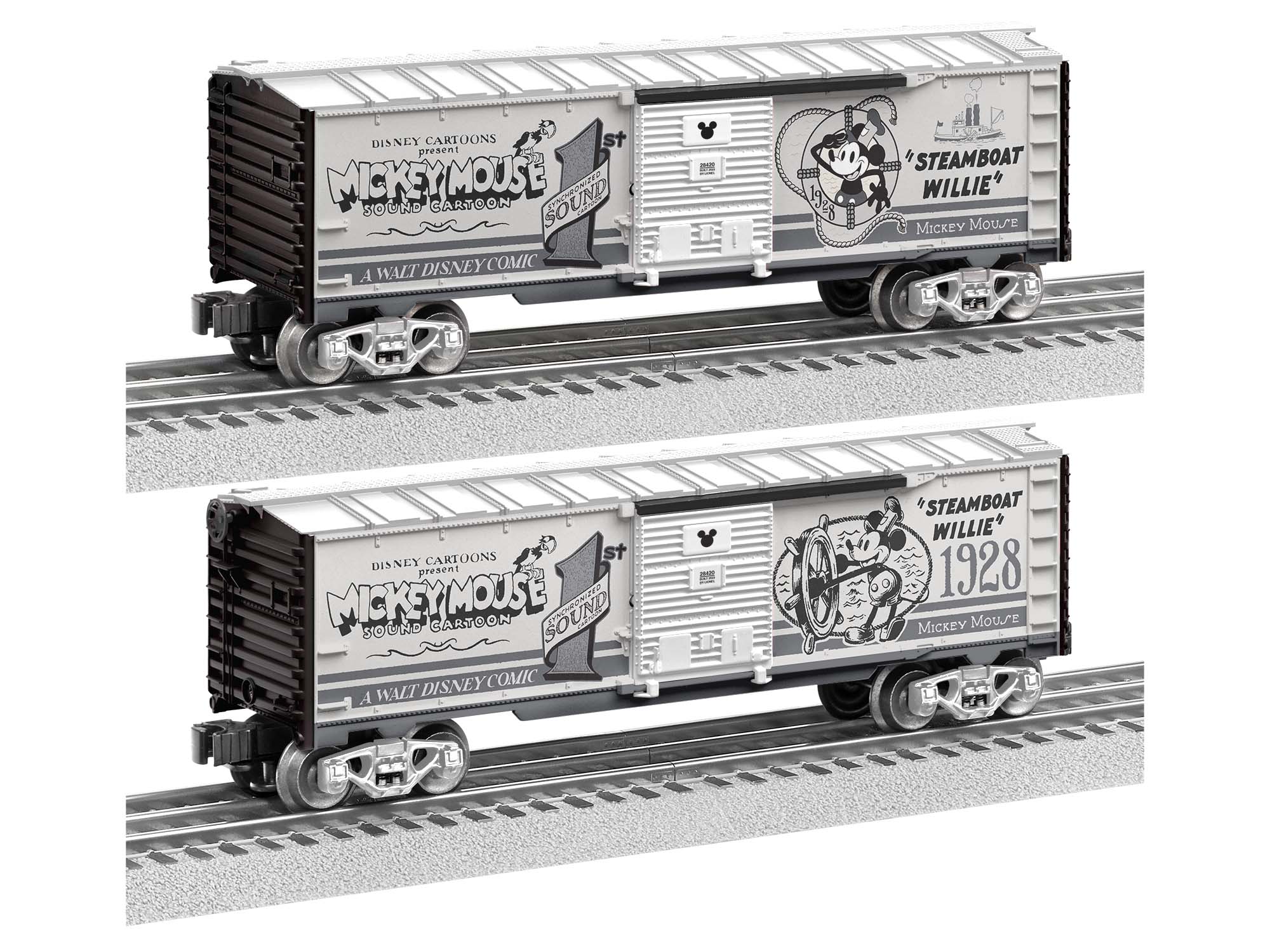 Lionel 2328420 - Disney - 100 Years of Wonder "Mickey Mouse" Vault Moments Boxcar