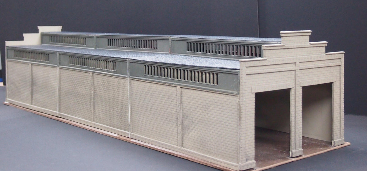 Korber Models #306 - O Scale - 2 Stall Diesel Shed Kit - MrMuffin'sTrains