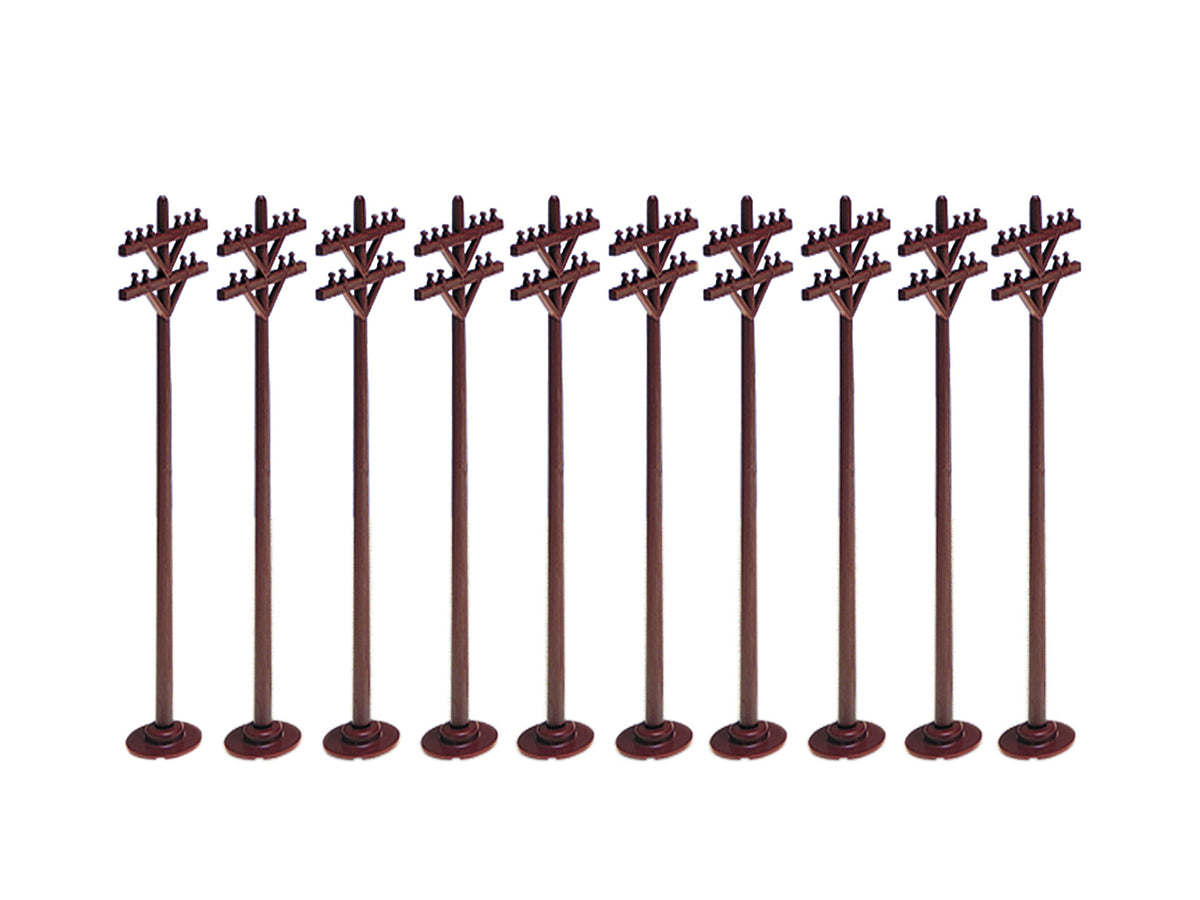 Lionel 6-62181 - Telephone Poles (10-Pack) - MrMuffin'sTrains