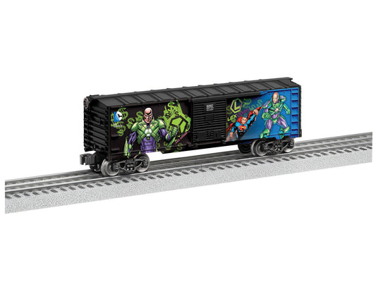 Lionel 6-82953 - Justice League Villains Boxcar "Joker / Lex" (2-Car) - MrMuffin'sTrains