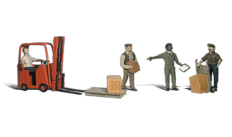Woodland Scenics A2744 - Workers and Forklift