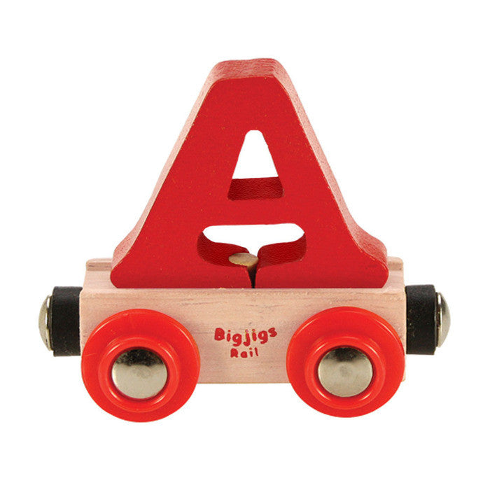 BigJigs BR101 - Rail Name Letter A (Colors Vary) - MrMuffin'sTrains