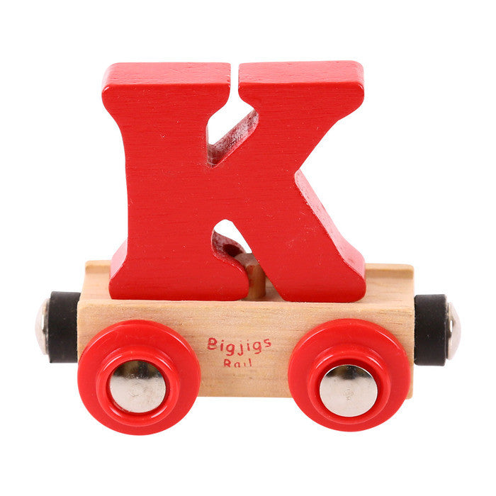 BigJigs BR111 - Rail Name Letter K (Colors Vary) - MrMuffin'sTrains