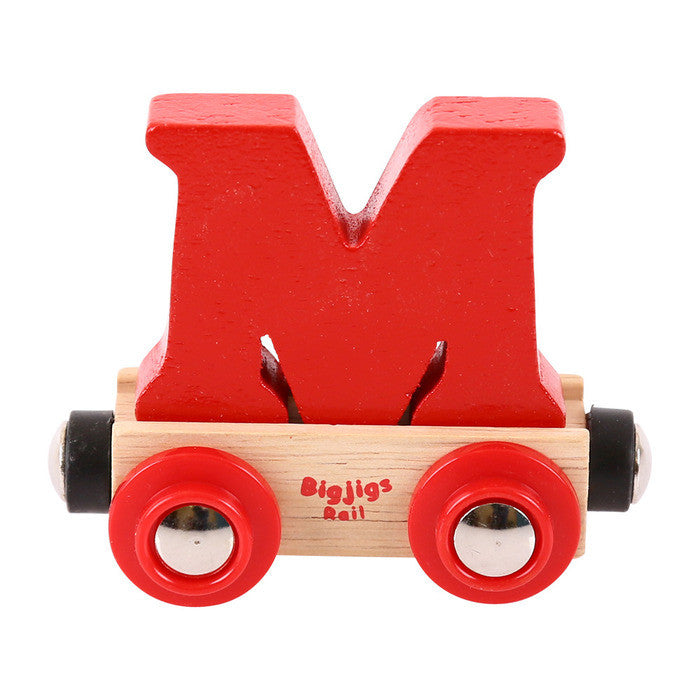 BigJigs BR113 - Rail Name Letter M (Colors Vary) - MrMuffin'sTrains