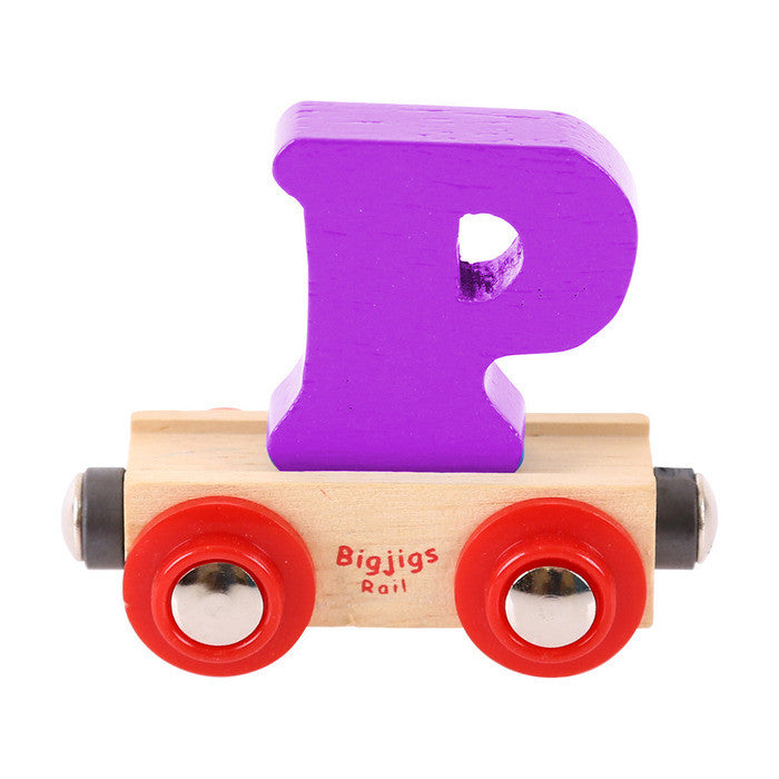 BigJigs BR116 - Rail Name Letter P (Colors Vary) - MrMuffin'sTrains