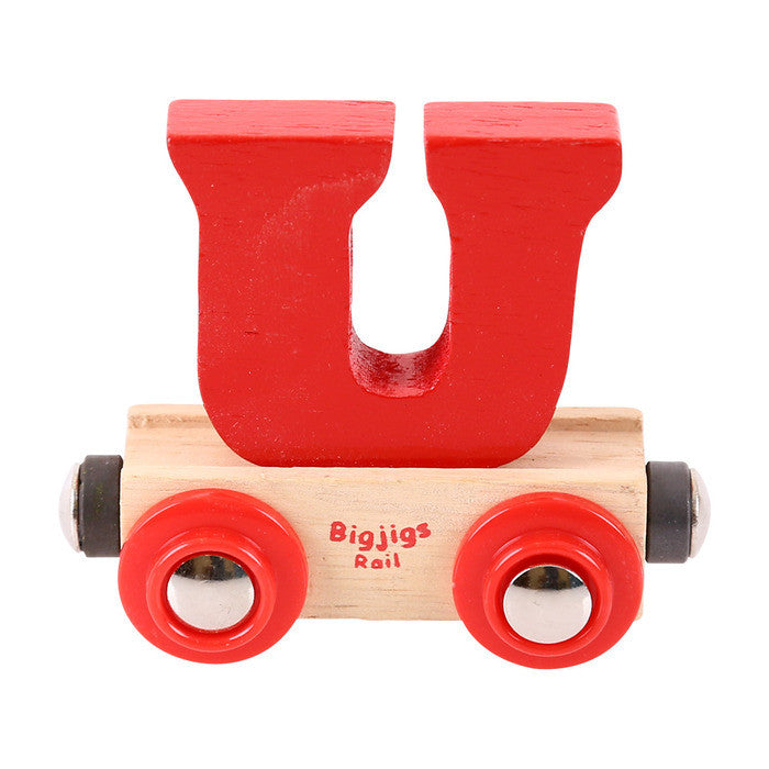 BigJigs BR121 - Rail Name Letter U (Colors Vary) - MrMuffin'sTrains