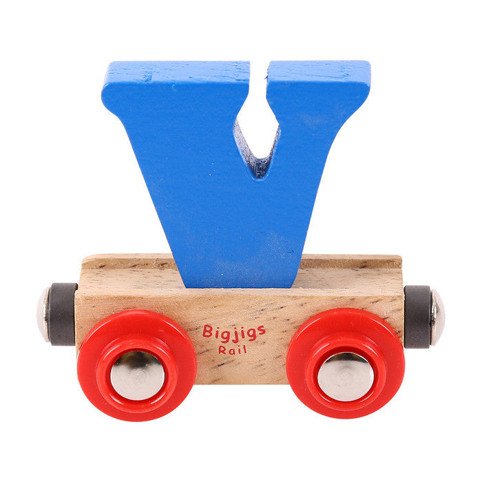 BigJigs BR122 - Rail Name Letter V (Colors Vary) - MrMuffin'sTrains