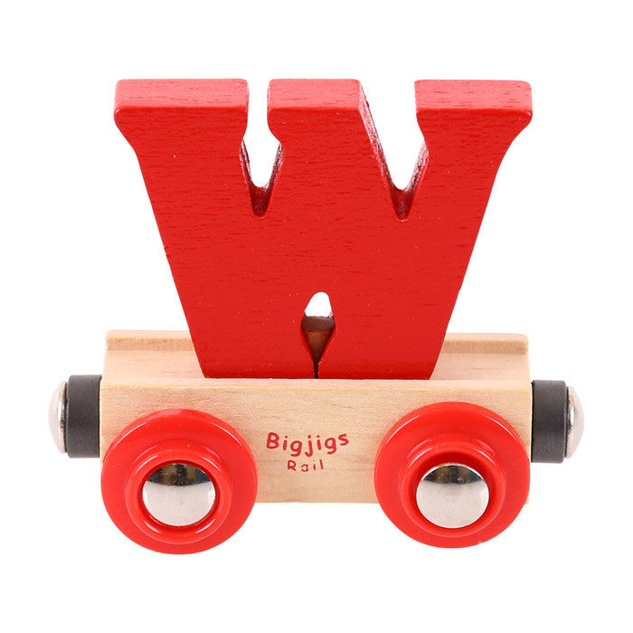 BigJigs BR123 - Rail Name Letter W (Colors Vary) - MrMuffin'sTrains