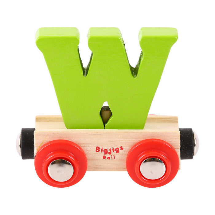 BigJigs BR123 - Rail Name Letter W (Colors Vary) - MrMuffin'sTrains