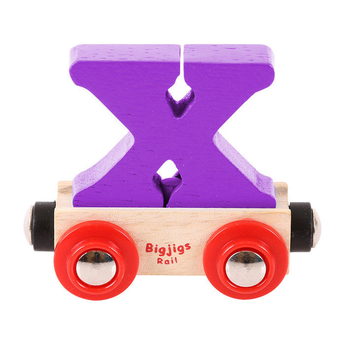 BigJigs BR124 - Rail Name Letter X (Colors Vary) - MrMuffin'sTrains