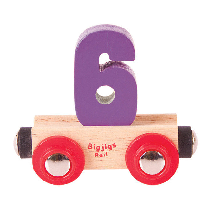 BigJigs BR136 - Rail Name No.6 (Colors Vary) - MrMuffin'sTrains